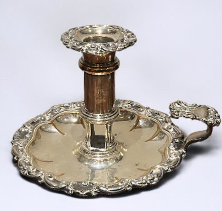 Antique Silver Plate Candlestick