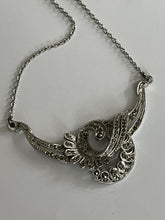 Vintage Marcasite Silver Tone Necklace
