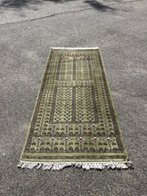 Green Runner Rug, Carpet 210 X 80 Cms