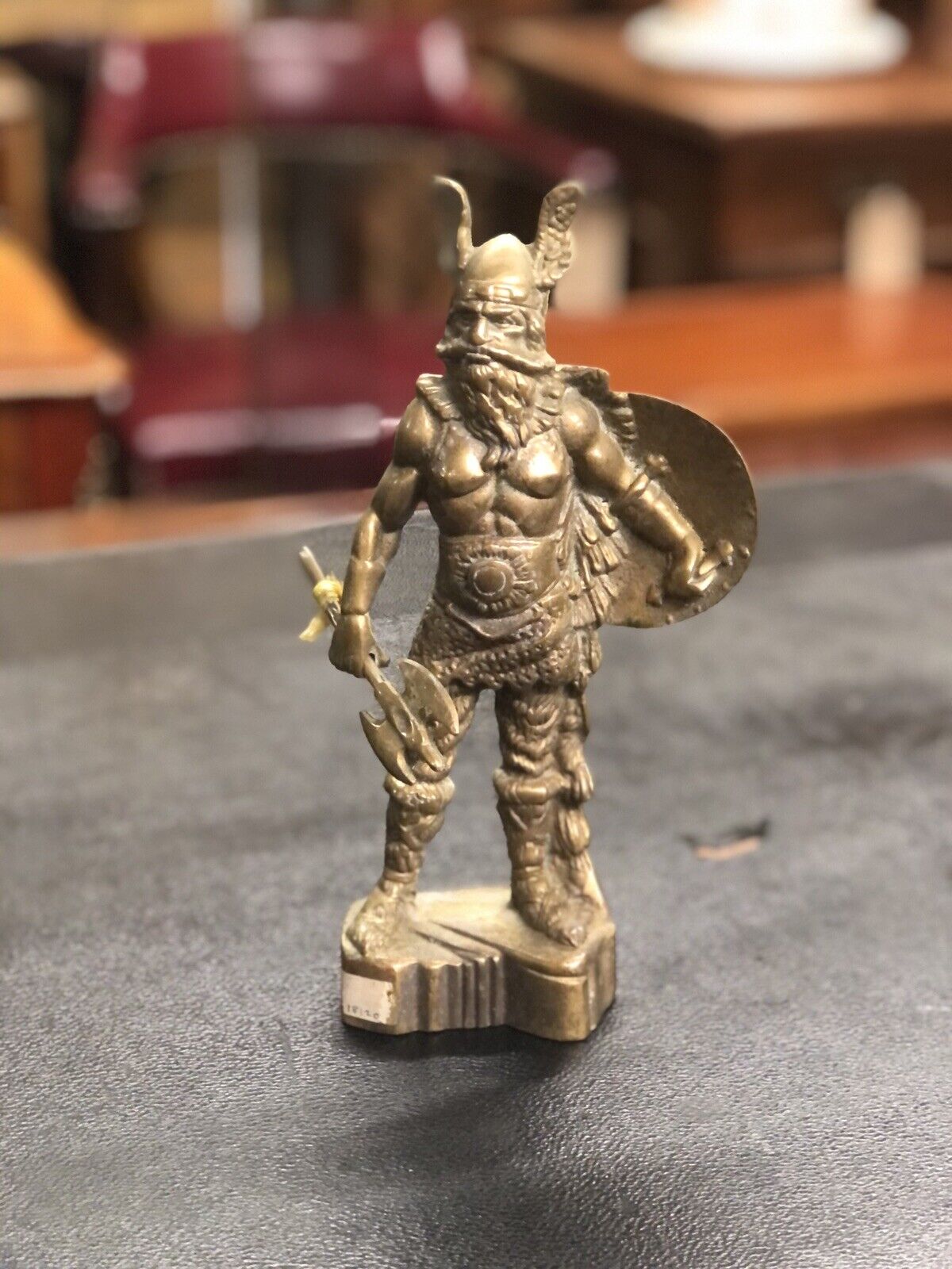 Viking Figure. Highly Detailed And Made Of Solid Brass.