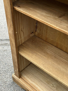 Solid Pine Open Bookcase