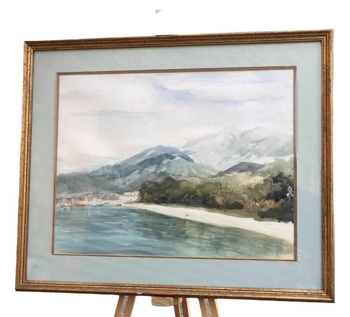 Coastal Framed Watercolour