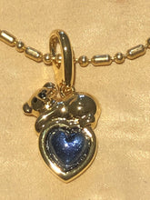 Vintage 1980s Heart Bear Pendant Necklace