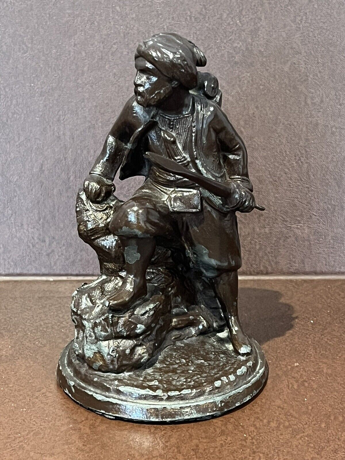 Metal Model Of A Samurai