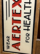 Art Deco Double Sided Aertex For Health Glass Shop Sign In Oak Frame. Very Rare.