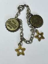 Vintage Gold  Silver Tone Coca Cola Charm Bracelet