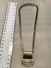 Vintage 1980s Diamanté Necklace And Clip On Earring Set