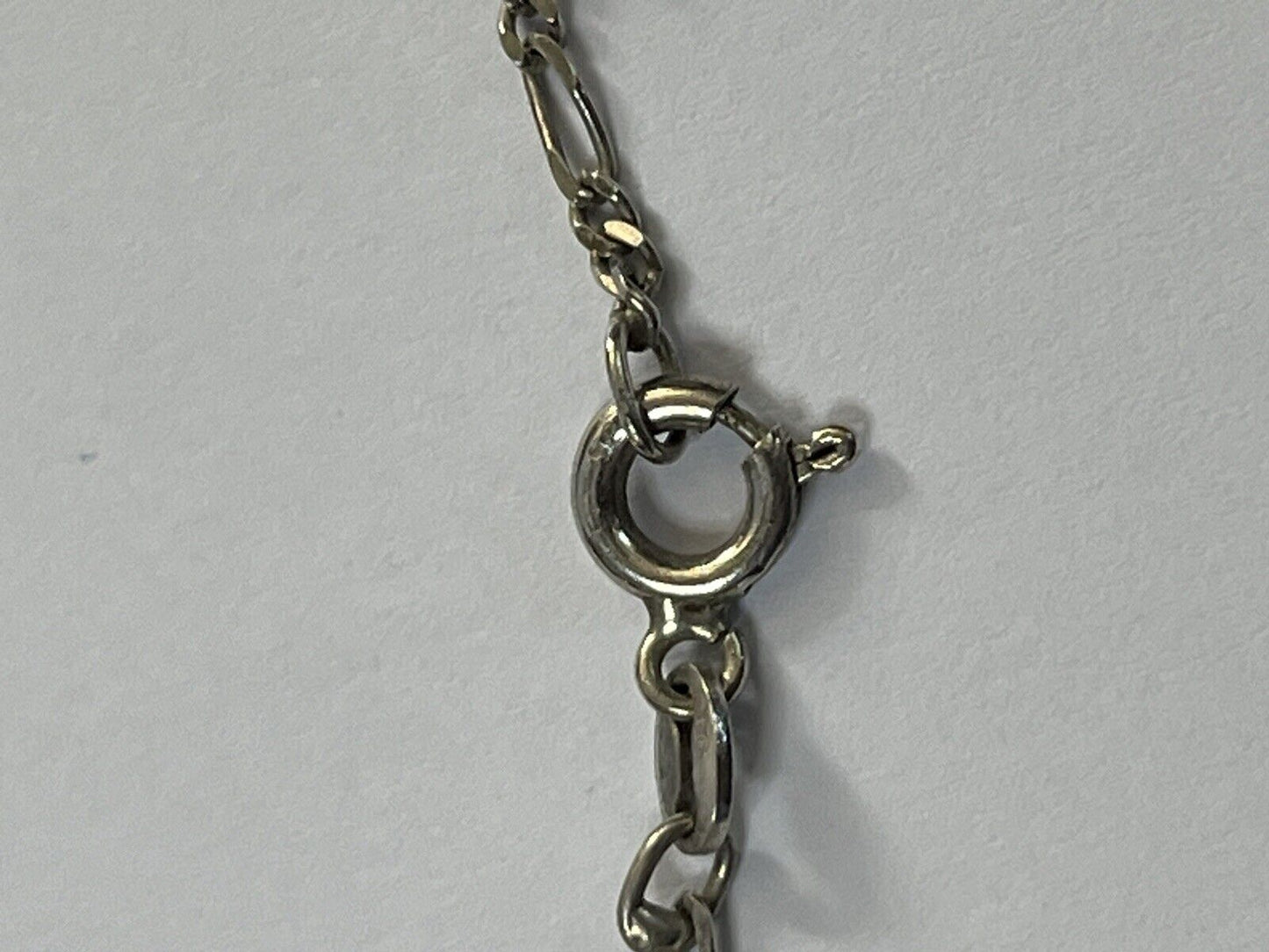Vintage Silver 925 Heart Padlock 4 Charm Bracelet