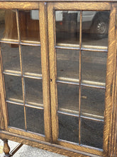 Edwardian Oak Glazed Bookcase
