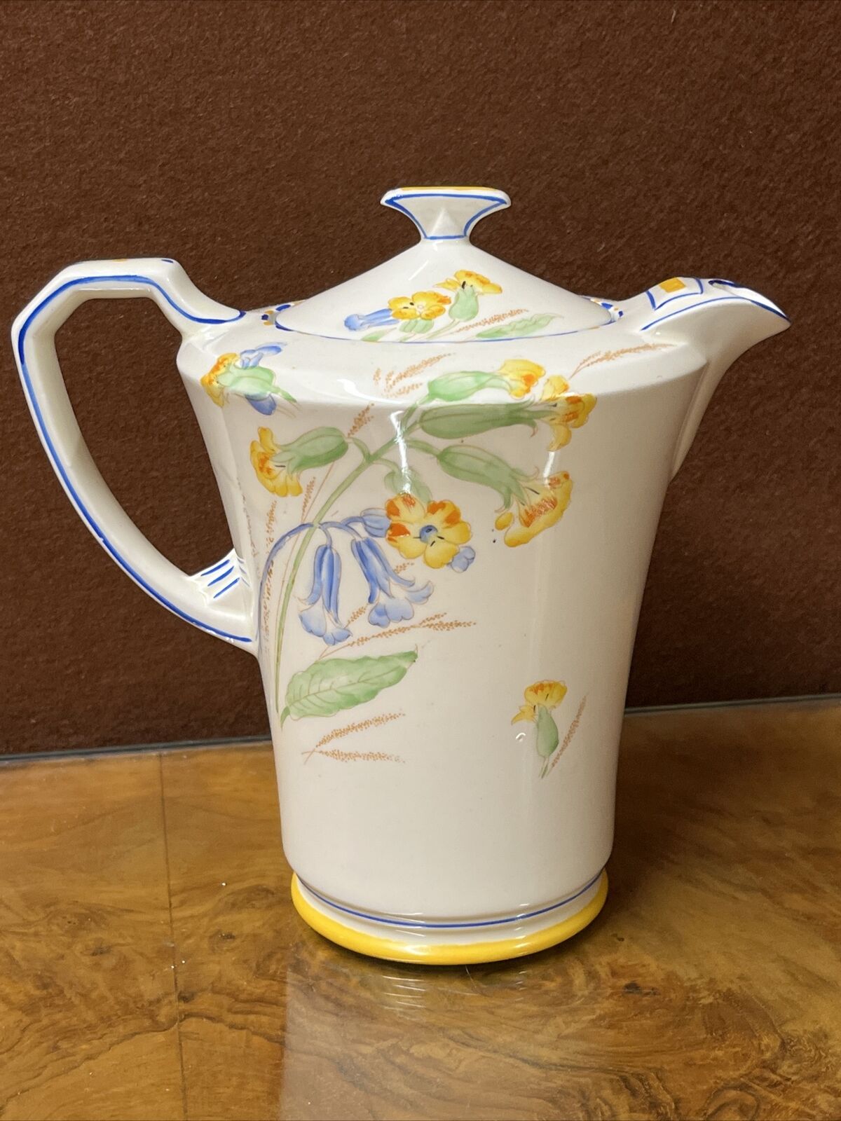 Art Deco Meadow Sweet Coffee Pot By Crown Devon Fieldings