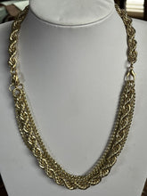 Vintage 1980s Gold Plated Multi Way Rope Chain Necklace