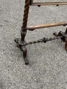 Antique  Mahogany Embroidery/ Tapestry Stand