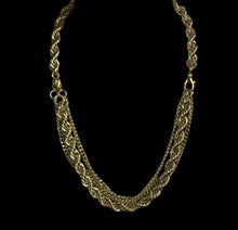 Vintage 1980s Gold Plated Multi Way Rope Chain Necklace