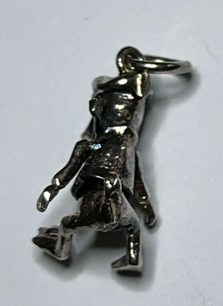 Vintage Silver 925 Articulated Donald Duck Charm Pendant