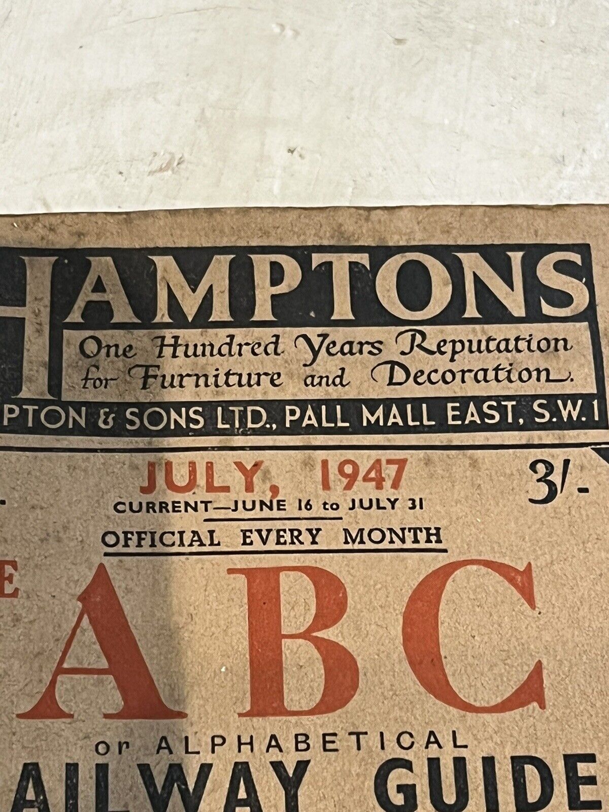 1947 London Railway Guide