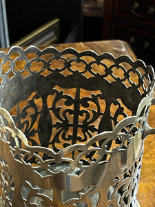 Antique Wine Bottle Holder/ Coaster