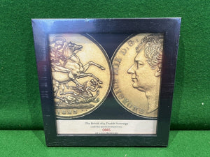 1823 Double Sovereign Limited Edition Print In Frame
