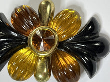 Vintage 1980s Orange  Acrylic Clip On Earrings