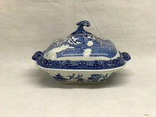 Antique Blue & White Tureen With Cover