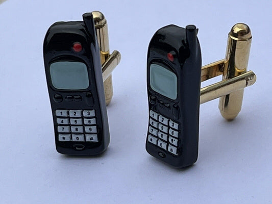 Vintage Mobile Phone Cufflinks.