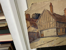 Tudor Cottages Watercolour