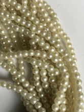 Vintage Multi Strand Faux Pearl Gold Tone Necklace