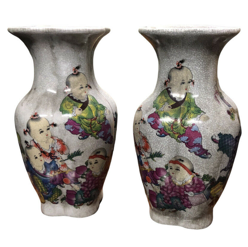 Pair Of Chinese Vases