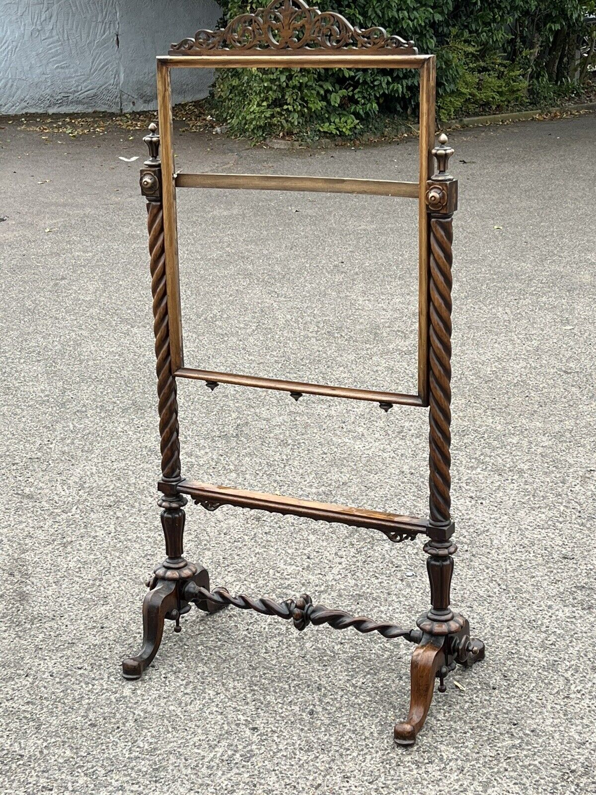 Antique  Mahogany Embroidery/ Tapestry Stand