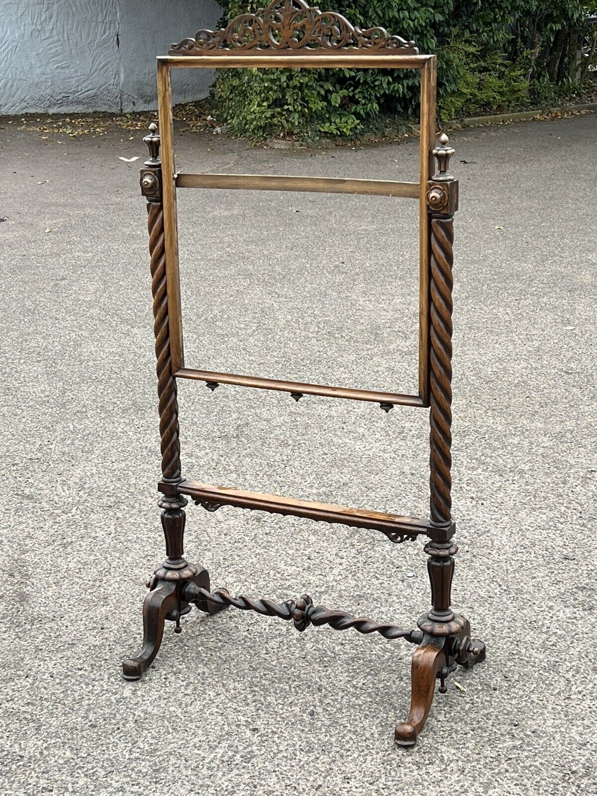 Antique  Mahogany Embroidery/ Tapestry Stand