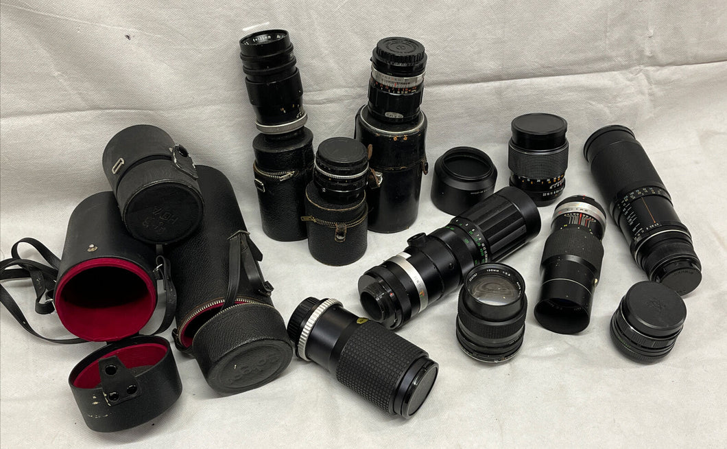 Vintage Camera zoom lenses