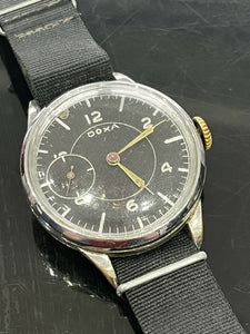 WW2 German oversized military wristwatch by Doxa.