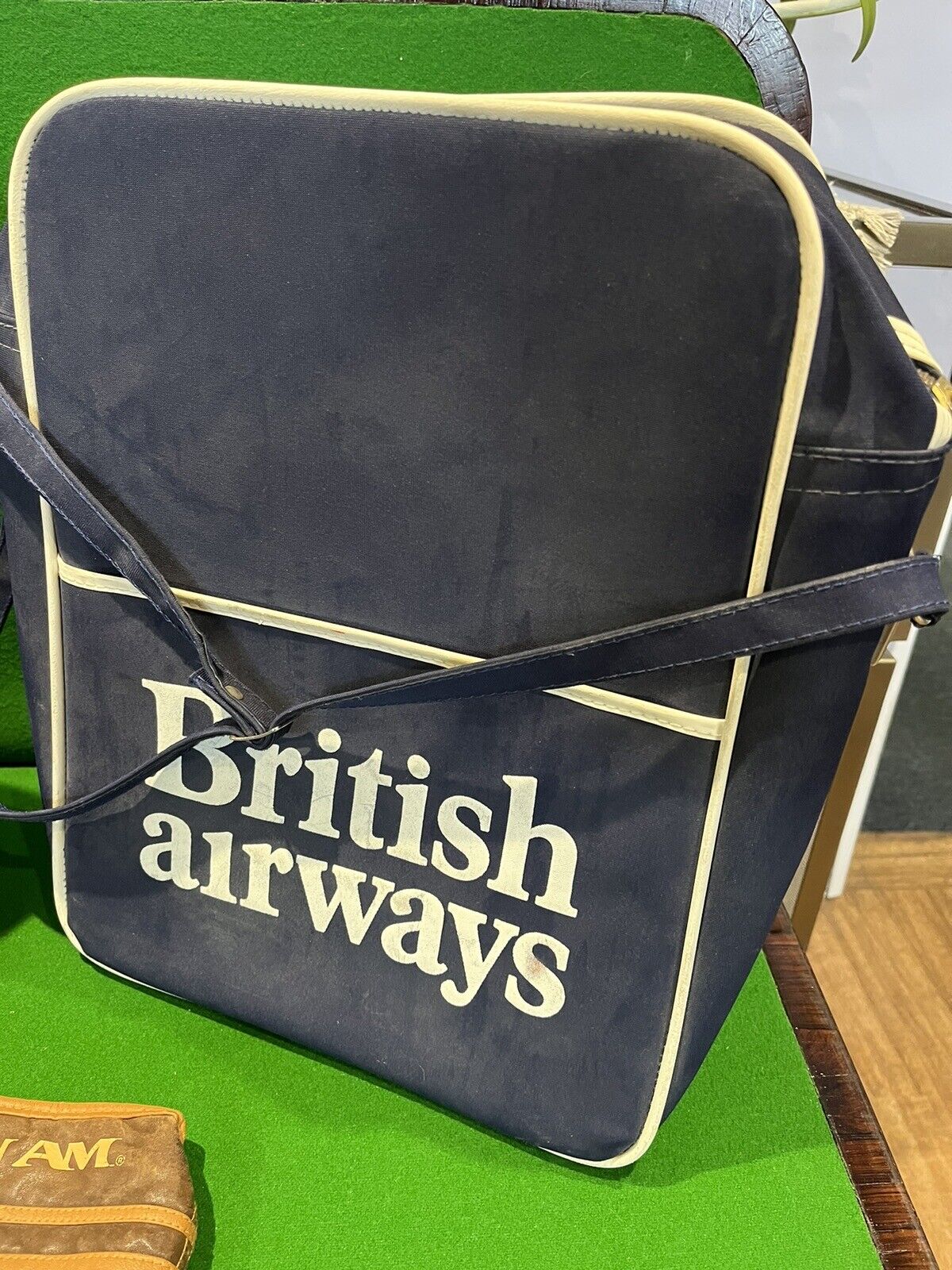 Vintage British Airways, Pan-am & Monarch airlines Flight Bags And Small Bag