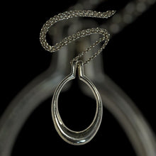 Vintage Silver 925 Modernist Pendant Necklace