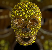 Butler And Wilson Yellow Crystal Skull Ring Adjustable