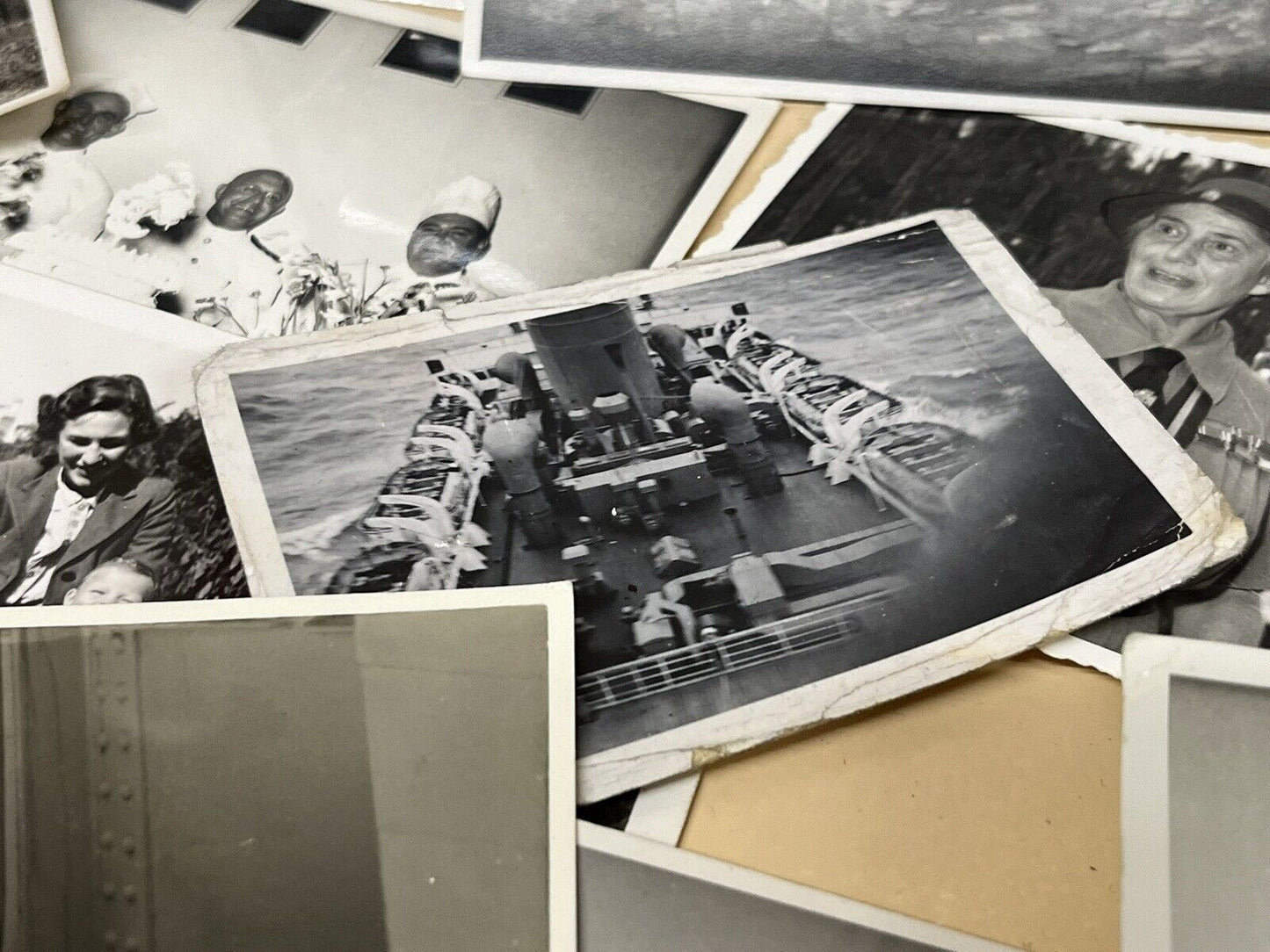 Old Ships Crew Photograph Collection Of Voyage Around The World