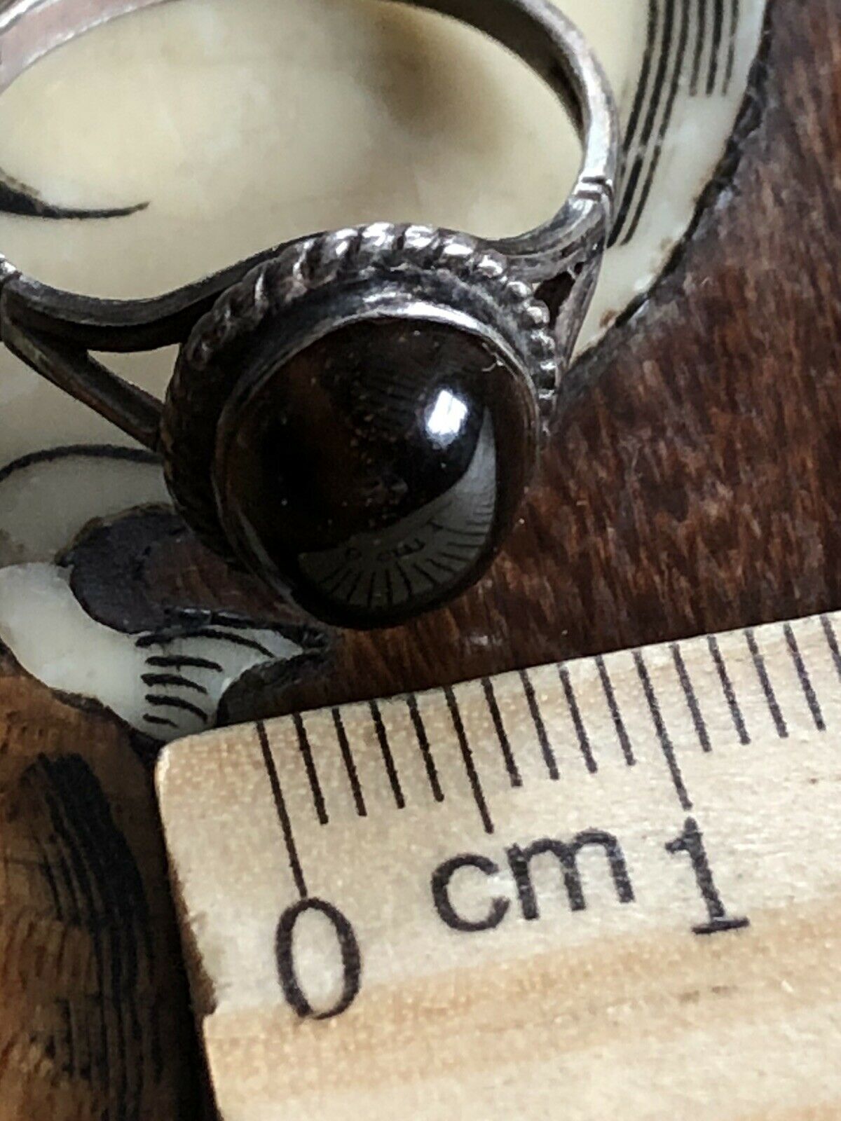 Vintage Silver 925 Tigers Eye Ring