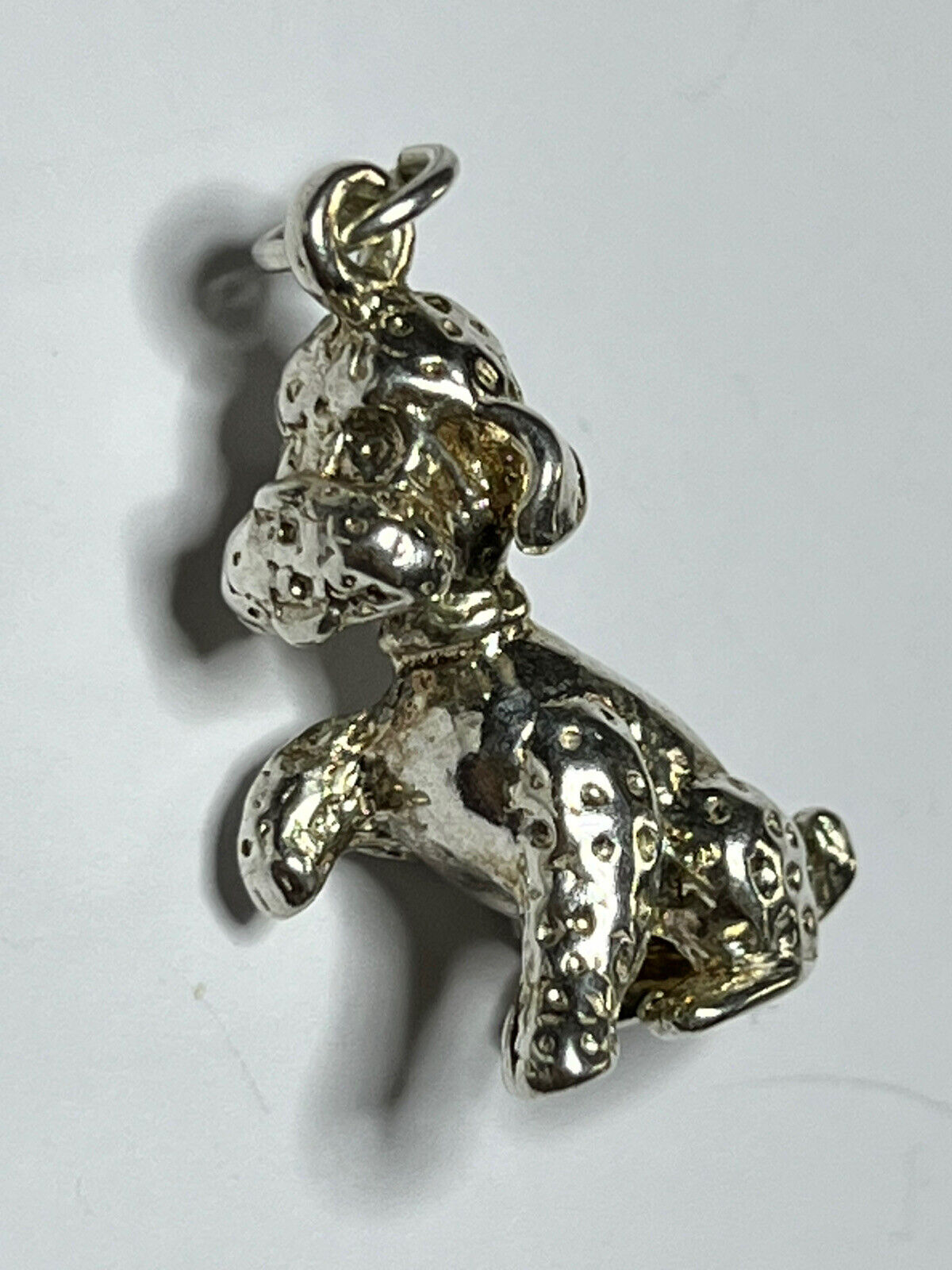 Vintage Silver 925 Detailed Dog Pendant 7.99g