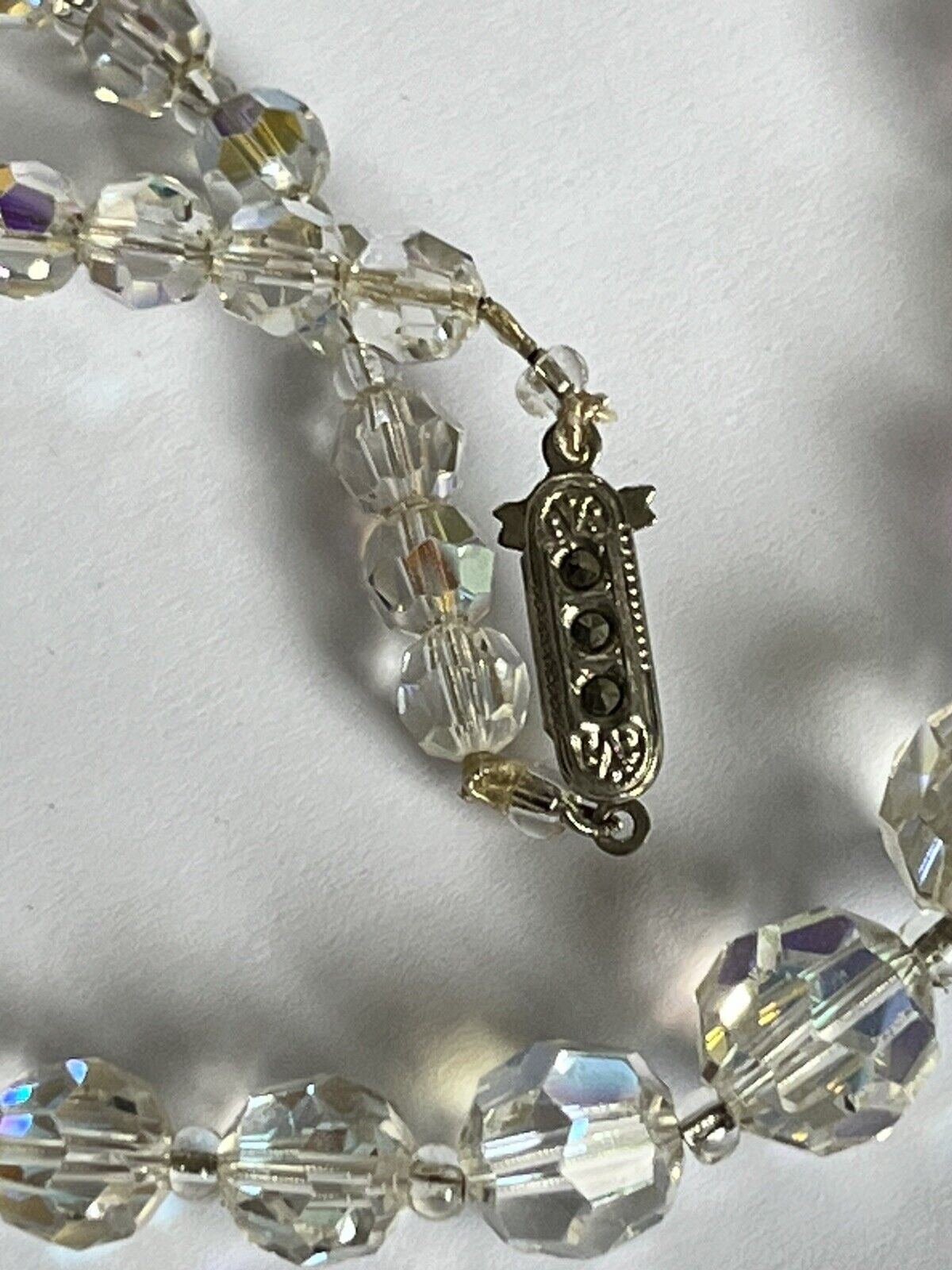 Vintage Aurora Borealis Beaded Necklace