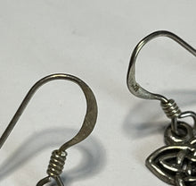 Vintage Celtic Cut Out Silver 925 Drop Earrings