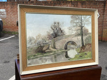 Mid Century Oil On Canvas. Signed.O.W 72. Large In Size