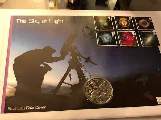 Coin First Day Cover. The Sky At Night