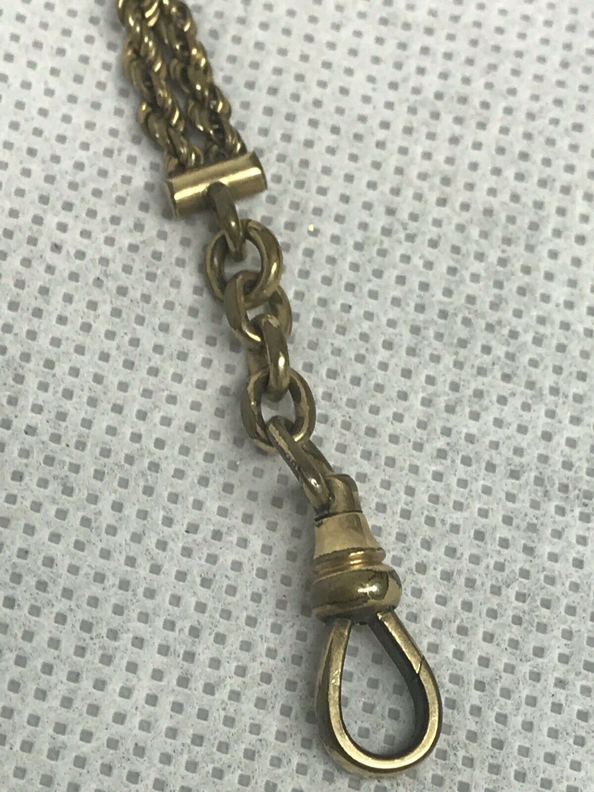 A Gold Plated Pocket Watch Chain