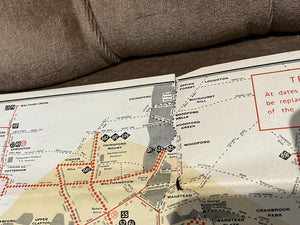 London Transport 1938 Number 2 Trolleybus And Tram Map