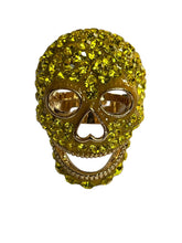 Butler And Wilson Yellow Crystal Skull Ring Adjustable