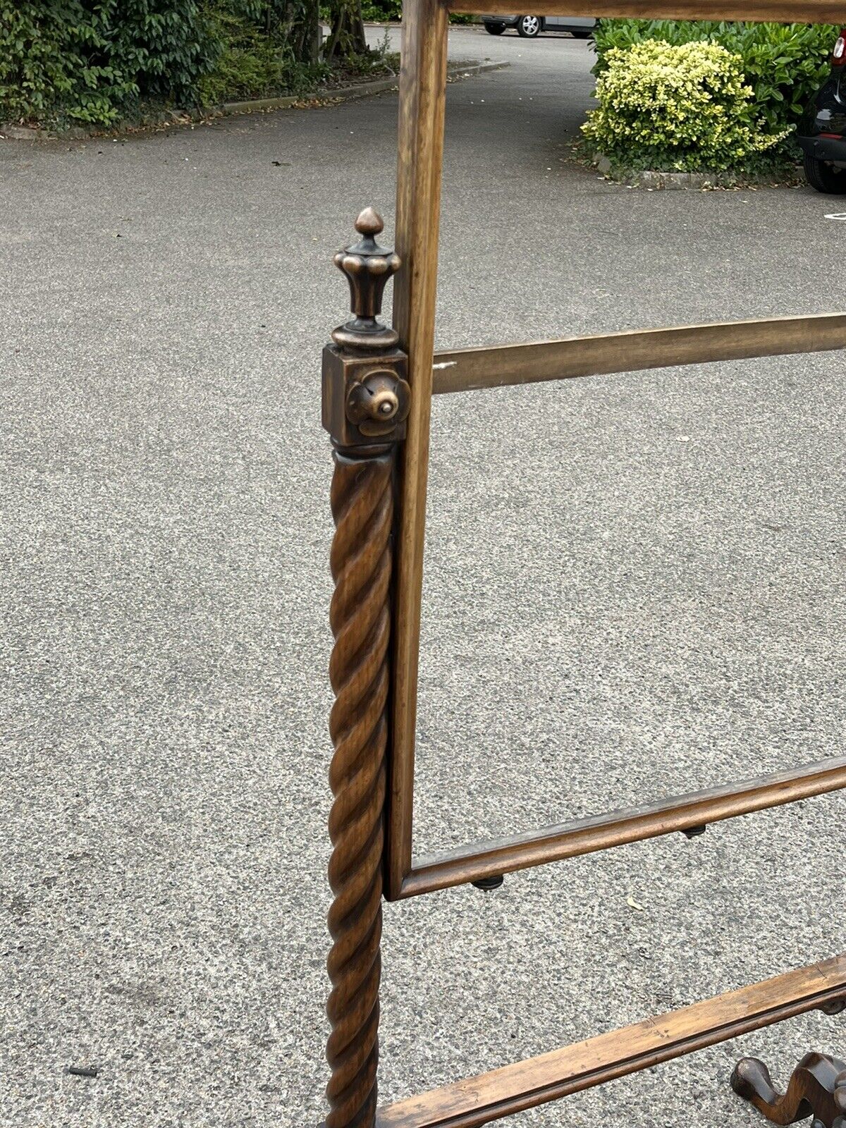Antique  Mahogany Embroidery/ Tapestry Stand