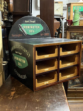 Advertising Cabinet. Remington Shop Counter Cabinet.