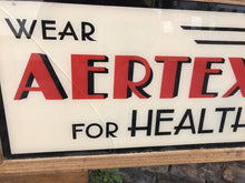 Art Deco Double Sided Aertex For Health Glass Shop Sign In Oak Frame. Very Rare.