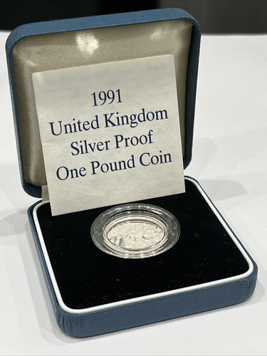1991 Silver Proof One Pound Coin