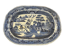 Antique Blue And White Platter