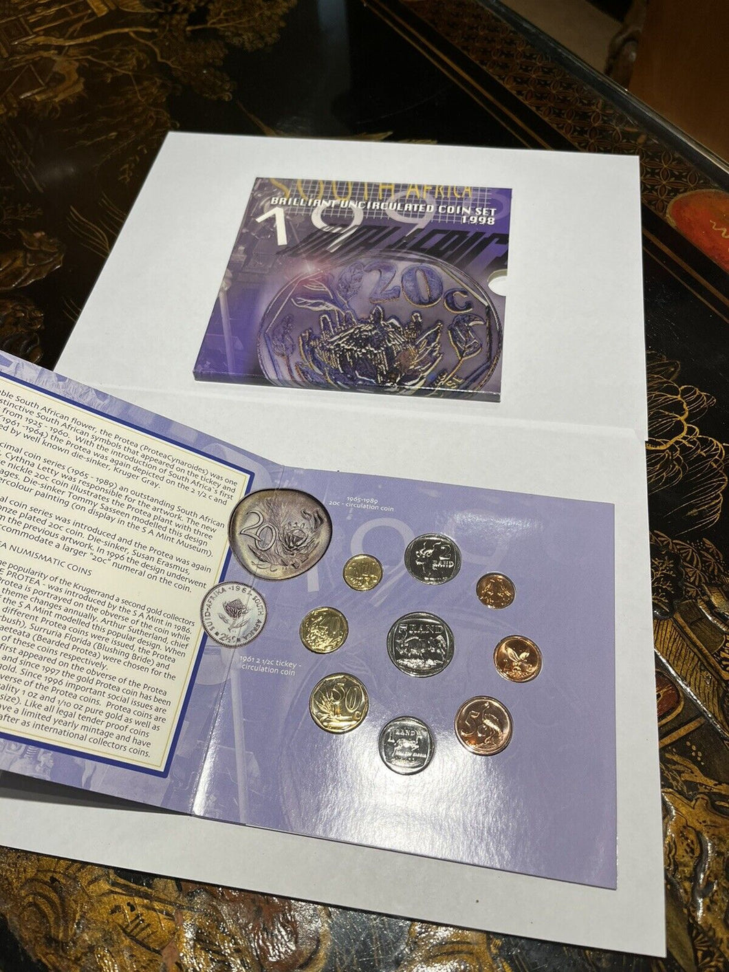 1998 South Africa Brilliant Uncirculated Coin Set